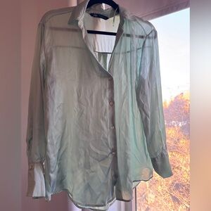 Zara - Stain effect shirt S